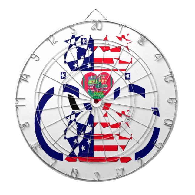 Tabla Dardos EUA Esperam Belo Design de Bandeira Nacional (Frente)