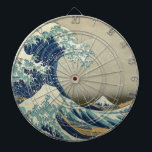 Tabla Dardos Excelente Wave de Kanagawa - Hokusai<br><div class="desc">Excelente Wave fora de Kanagawa - Impressão Hokusai do bloco de madeira japonês design.</div>