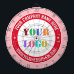Tabla Dardos Exemplo de Dart Board de texto de logotipo comerci<br><div class="desc">Cores e fontes personalizadas - Placa de arte personalizada com o nome do logotipo da sua empresa Site ou Promocional de texto personalizado Dartboards de negócios Presente - Adicionar seu logotipo - Imagem ou Código QR - Foto / Nome - Empresa / Site - Informações / Mais - Redimensionar e...</div>