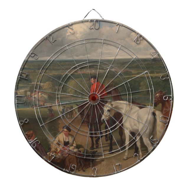 Tabla Dardos Exercício dos Cavalos Reais (Arte Equina) (Frente)