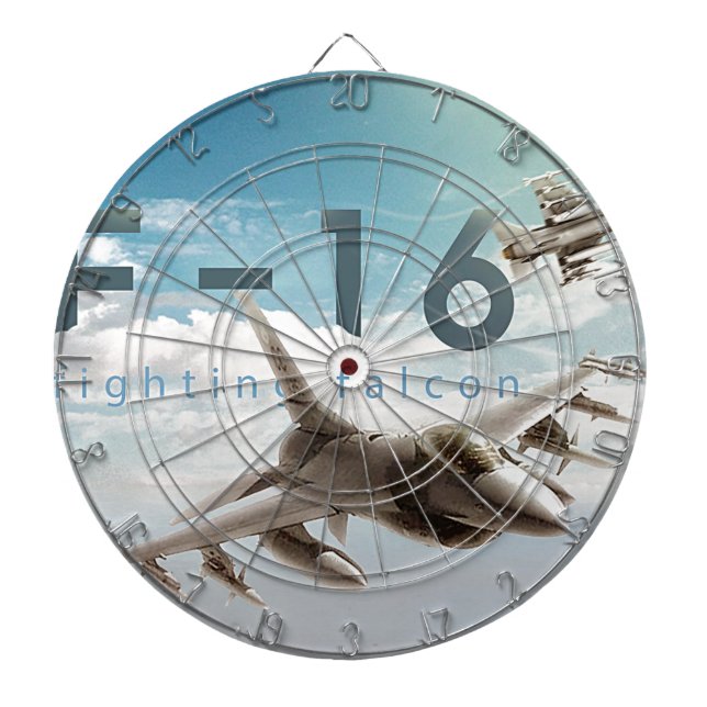 Tabla Dardos F-16 Falcão de Luta (Frente)