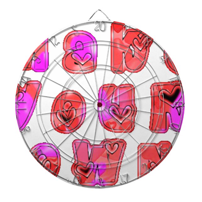 Tabla Dardos Faça seu próprio coração Impressão (Frente)