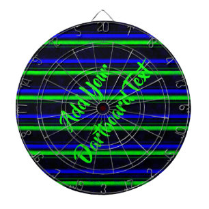 Tabla Dardos Faixa Verde Azul Preta