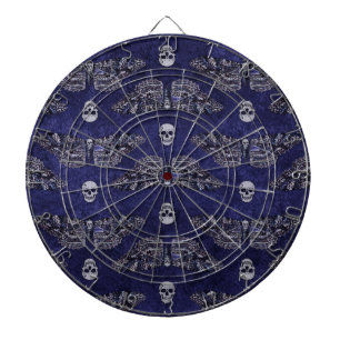 Tabla Dardos Falln Deathshead Moth and Skulls
