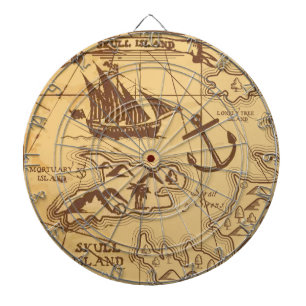 Tabla Dardos Família de pontos de terra do mapa Pirate Personal