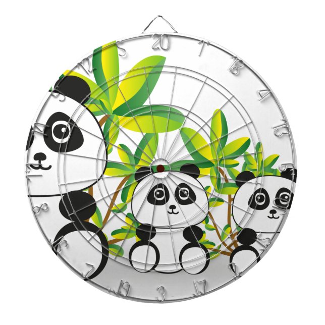 Tabla Dardos Família Panda (Frente)