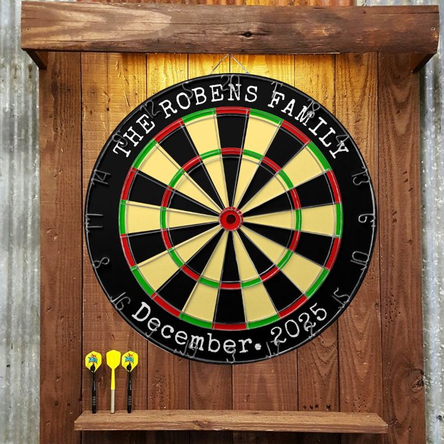 Tabla Dardos Family Name Personalized  Dartboard (Criador carregado)