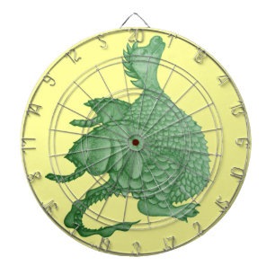 Tabla Dardos fantasia mítica, criatura verde, dragão