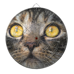 Tabla Dardos Fechamento de Gato com Olhos Amarelos