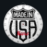 Tabla Dardos Feito nos EUA - Sinal Thunder_Cove<br><div class="desc">Logotipo feito nos EUA para personalizar com sua própria saudação,  nome,  mensagem,  etc</div>