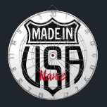 Tabla Dardos Feito nos EUA - Sinal Thunder_Cove<br><div class="desc">Logotipo feito nos EUA para personalizar com sua própria saudação,  nome,  mensagem,  etc</div>