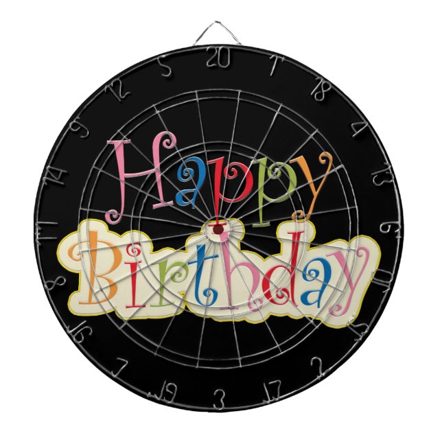 Tabla Dardos Feliz aniversário (Frente)