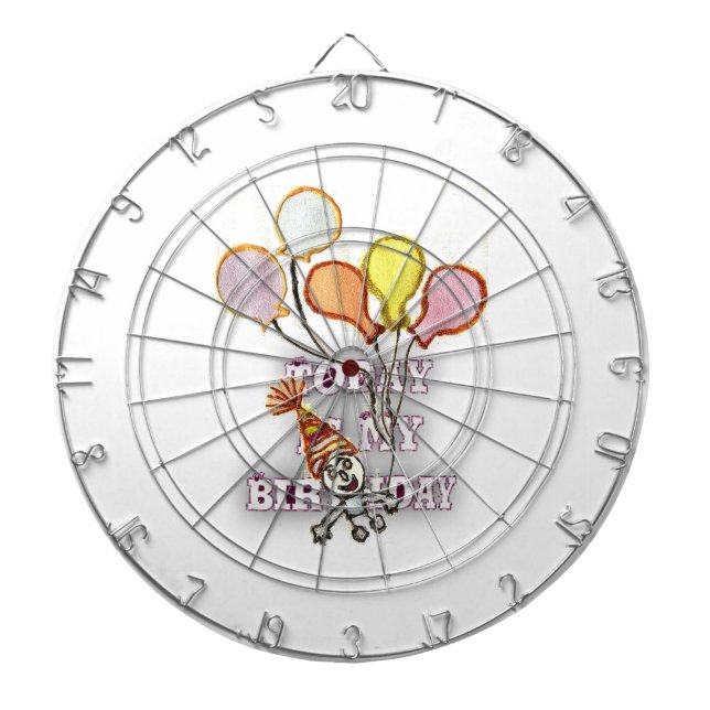 Tabla Dardos Feliz Aniversário, Irmão. (Frente)