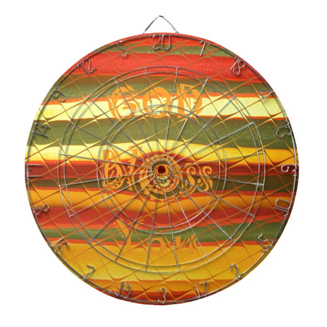 Tabla Dardos Feliz Deus abençoe de Natal Você Cores Design (Frente)