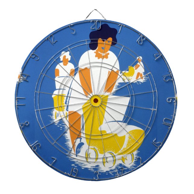 Tabla Dardos feliz dia de as mães (Frente)