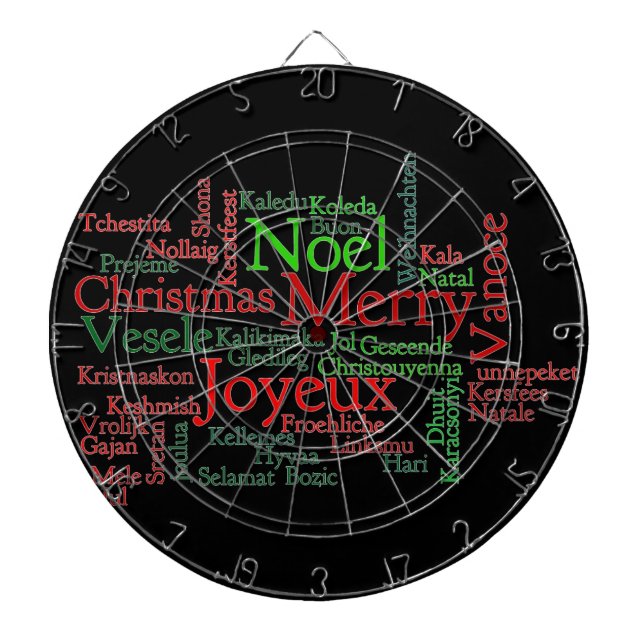 Tabla Dardos Feliz Natal (Frente)