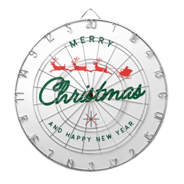 Tabla Dardos Feliz Natal e Ano Novo  (Frente)