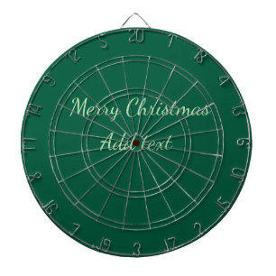 Tabla Dardos Feliz Natal verde plano solo holida