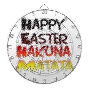 Tabla Dardos Felz pascoa Abençoado Hakuna Matata Holiday