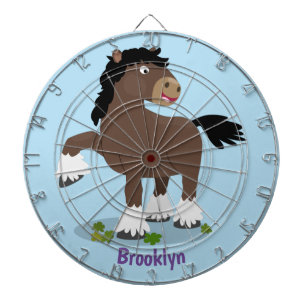 Tabla Dardos Figura de desenho animado de corte Clydesdale
