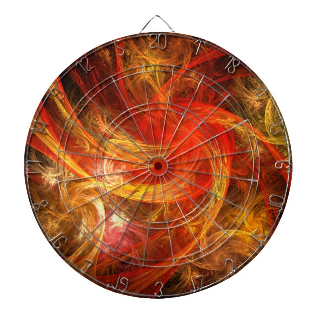 Tabla Dardos Firestorm Nova Abstrato Art (Frente)