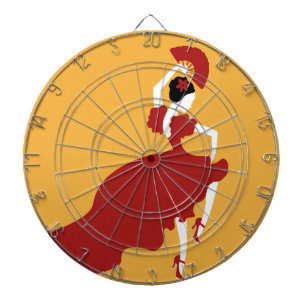 Tabla Dardos Flamenco Dancer