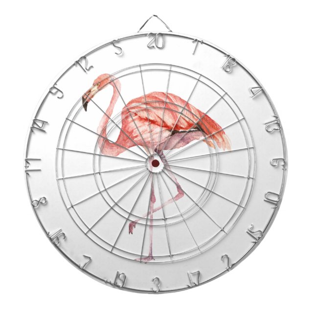 Tabla Dardos Flamingo Rosa (Frente)