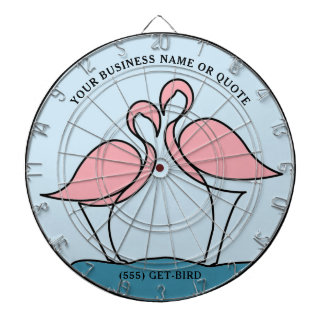 Tabla Dardos Flamingo Sua Empresa Roda Logotipo Art Cotação Fot