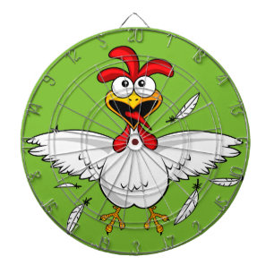 Tabla Dardos Fling louco engraçado da asa de galinha dos