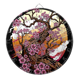 Tabla Dardos Flor de Cereja Selvagem