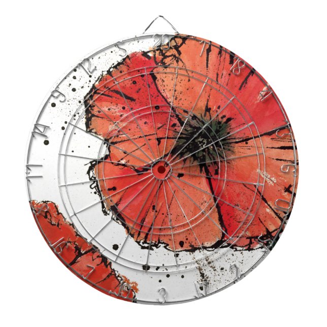 Tabla Dardos Flor em um fundo branco (Frente)