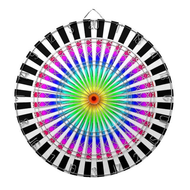 Tabla Dardos Flor hipnótico (Frente)