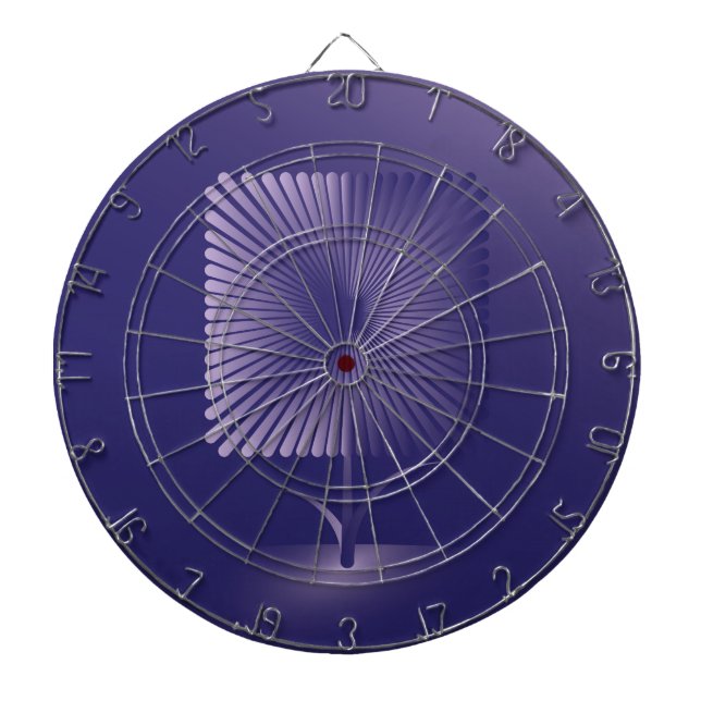 Tabla Dardos Flor quadrada violeta (Frente)