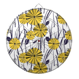 Tabla Dardos Flores amarelas