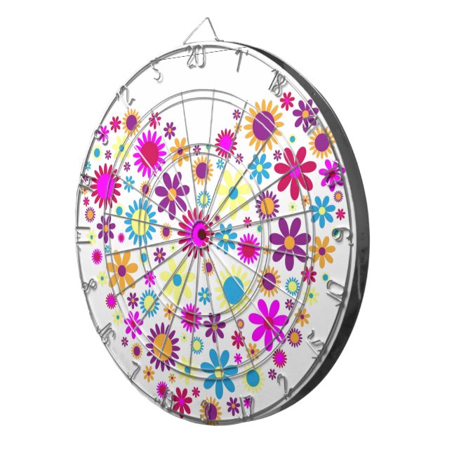 Tabla Dardos Flores felizes (Frente Direita)