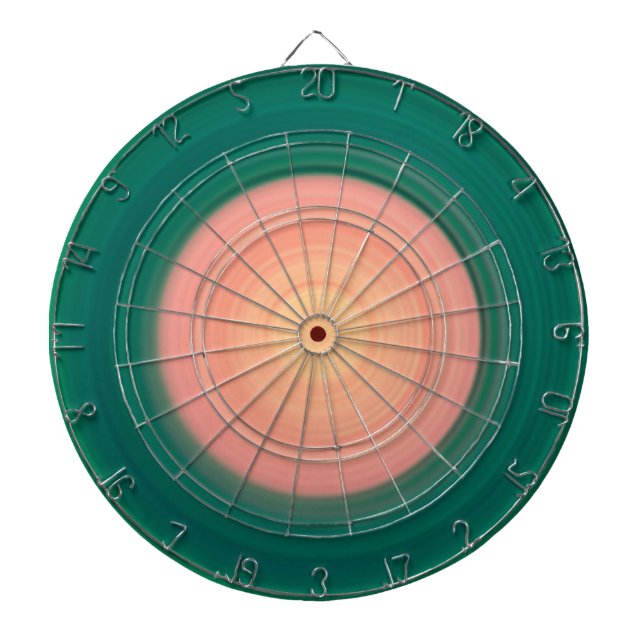 Tabla Dardos Floresta Verde e Salmão Rosa (Frente)