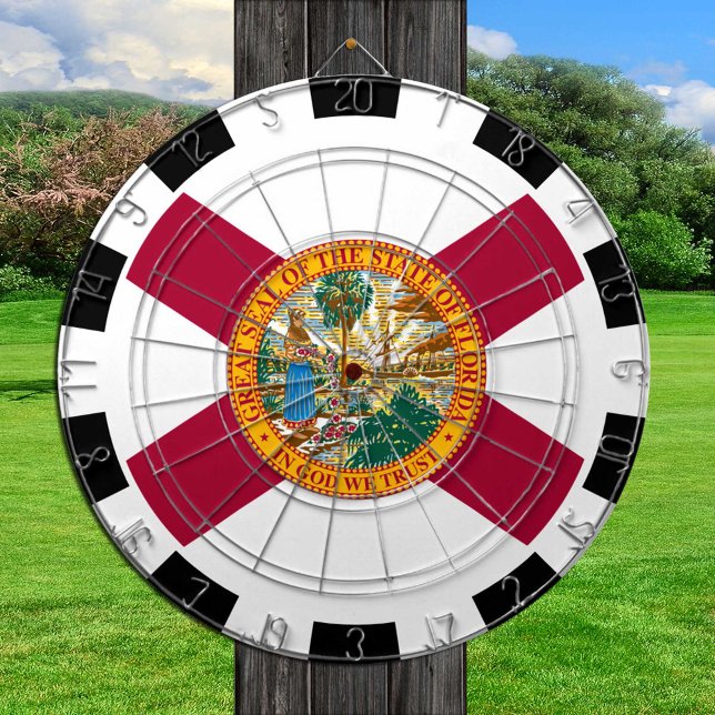 Tabla Dardos Florida Dartboard USA & Florida Flag / conselho de (Criador carregado)