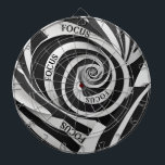 Tabla Dardos Foco da ilusão espiral branca e preta<br><div class="desc">Esta prancheta espiral branca e negra pode desafiar os hábeis,  sóbrios jogadores de dardo a se focarem na touro,  mesmo em boa iluminação!! É como nenhuma outra para o seu bar ou sala de recreação.</div>