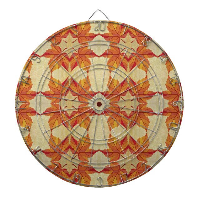 Tabla Dardos Folhas de outono (Frente)