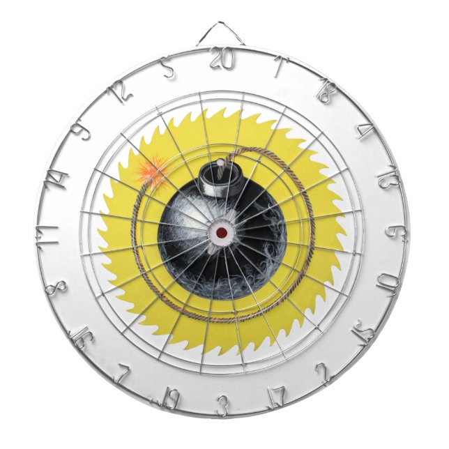 Tabla Dardos Fora com uma bomba usada (Frente)