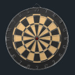 Tabla Dardos Formas geométricas pretas e beges<br><div class="desc">Uma design moderna tendência com formas geométricas pretas e beges.</div>