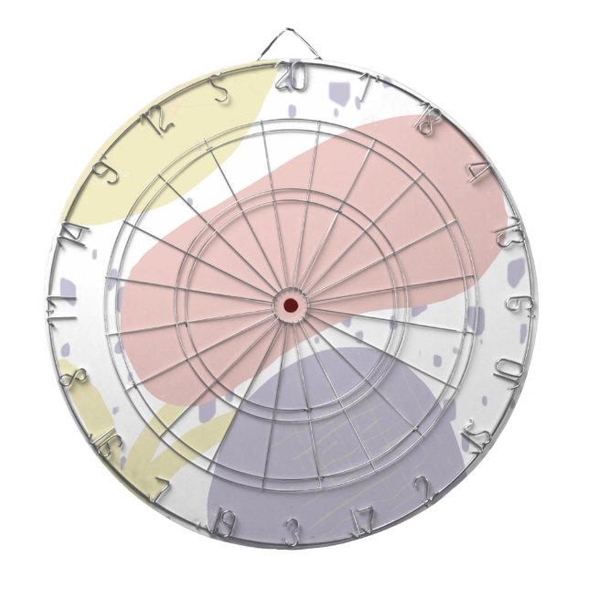 Tabla Dardos Formas Orgânicas Padrão de Arte Blob Sun (Frente)