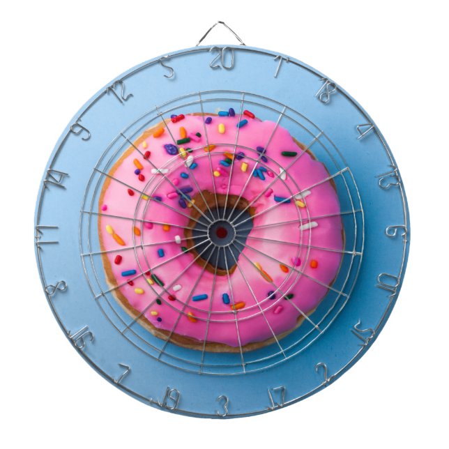 Tabla Dardos Fotografia de rosca azul e rosa moderna Dartboard (Frente)