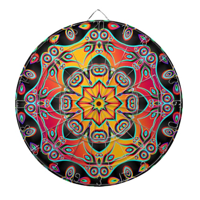 Tabla Dardos Fractal Kaleidoscope ART (Frente)