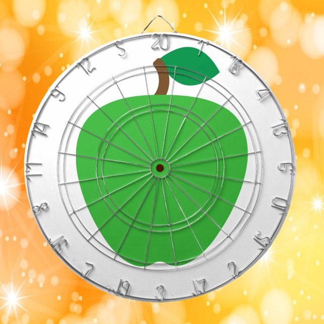 Tabla Dardos Fruta de Maçã Verde (A dart board with a graphic of a green apple)