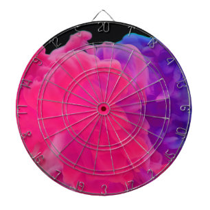 Tabla Dardos Fumaça digital rosa e roxa