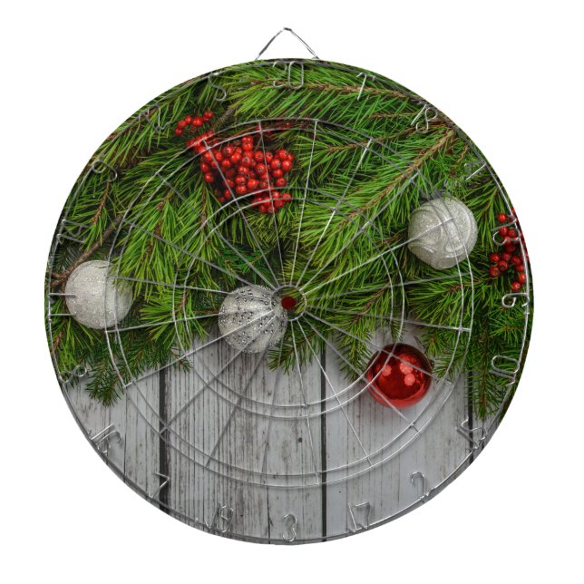 Tabla Dardos Fundo Decorativo de Natal (Frente)