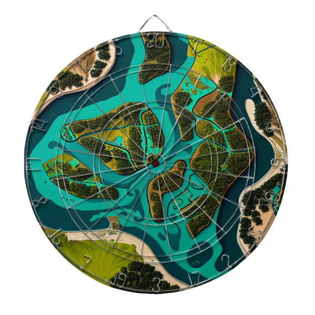 Tabla Dardos Futuristic Marshlands (Frente)