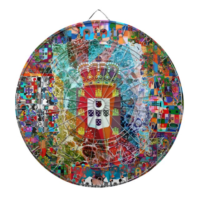 Tabla Dardos Galo de Barcelona, Portugal (Frente)