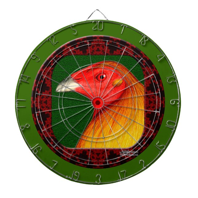 Tabla Dardos Gamecock enquadrado (Frente)